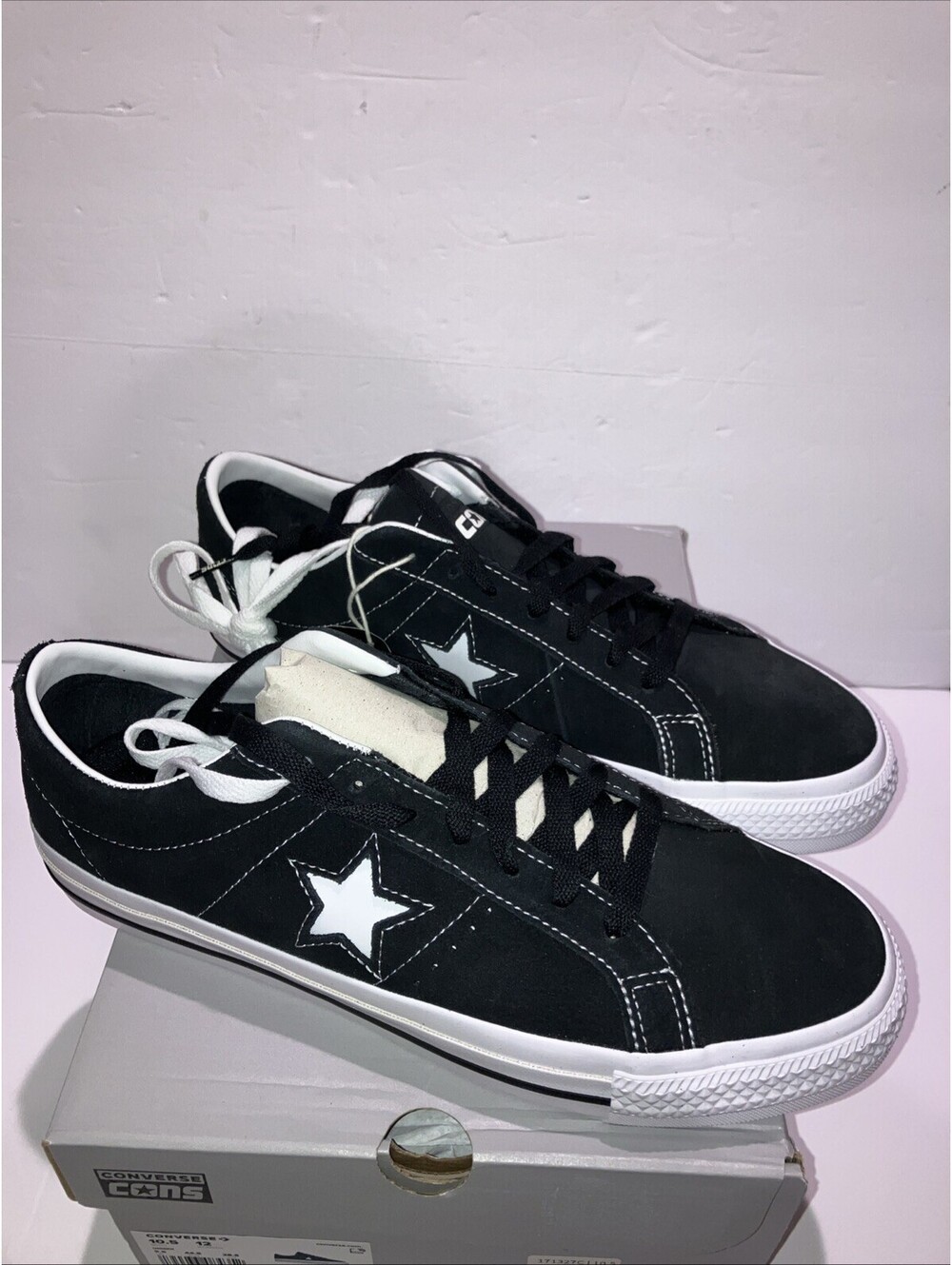 CONVERSE CONS One Star Pro OX Black White 171327C Men’s 10.5!Women’s 12 NEW - Picture 4 of 9